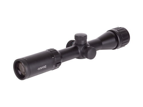 Hawke Sport Optics HD IR Series 2-7x32 AO Rifle Scope, Illuminated Mil-Dot Reticle, 1/4 MOA, 1" Tube