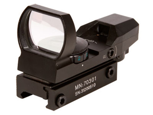 CenterPoint Optics 32mm Open Reflex Sight, 4 Red/Green Reticles, 1 MOA, Weaver Mount CenterPoint Optics 32mm Open Reflex Sight, 4 Red/Green Reticles, 1 MOA, Weaver Mount