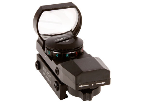 CenterPoint Optics 32mm Open Reflex Sight, 4 Red/Green Reticles, 1 MOA, Weaver Mount