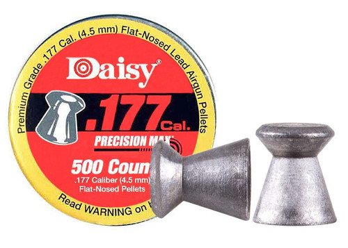 Daisy Precision Max .177 Cal, 7.8 Grains, Wadcutter, 500ct Daisy Precision Max .177 Cal, 7.8 Grains, Wadcutter, 500ct