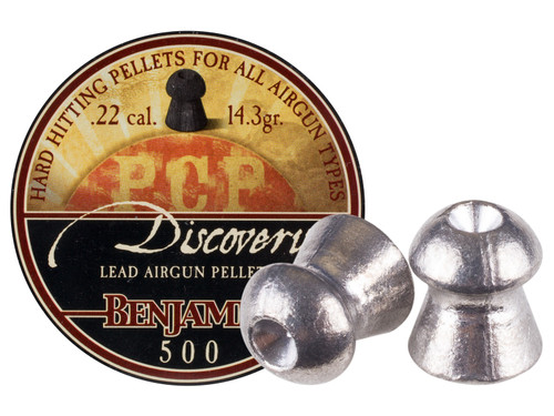 Benjamin Discovery .22 Cal, 14.3 Grains, Hollowpoint, 500ct