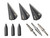 Bear RazorHead VWS Single Bevel Broadhead Kit, Black