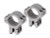 BKL 1" Rings, 3/8" or 11mm Dovetail, Double Strap, Silver