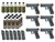 6 Umarex Elite Force Glock G17 Gen4 GBB Airsoft Pistol Kits