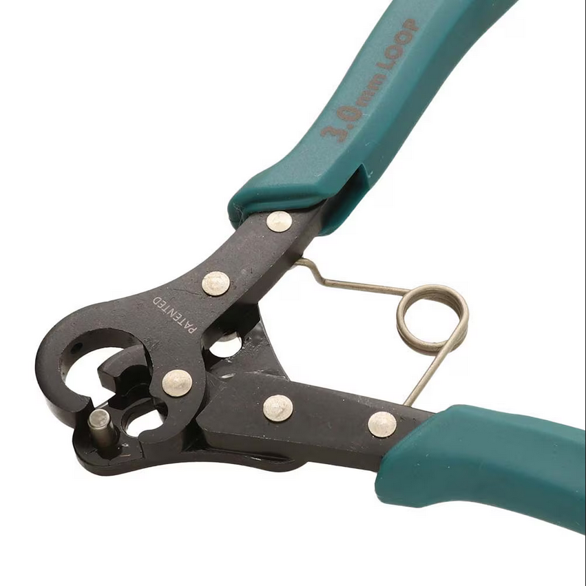 Eyepin Pliers Step Looper Tool BIG 3mm Loops Teal Handle