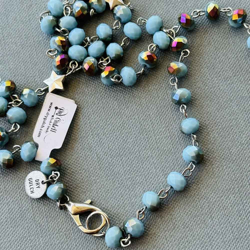 Wild Thing Cow Print Leather Lace Tassel Chain Necklace Artisan