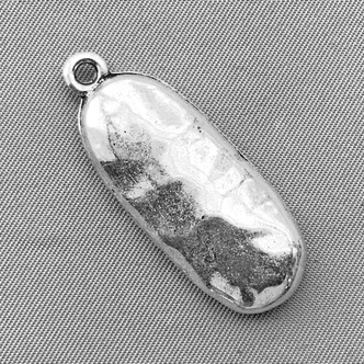 Oval Peapod Charms 35x14mm Antique Silver Plated Alloy Q10 Per Pkg