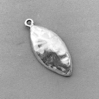 Peapod Charms 39x18mm Antique Silver Plated Alloy Q10 Per Pkg