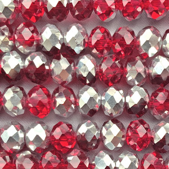 Maraschino CAL 10x8mm Faceted Rondelle Chinese Crystal Glass Beads Per Strand