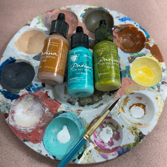 Art Nouveau Necklace DIY Jewelry Kit Patina Collage Fairy Per Kit