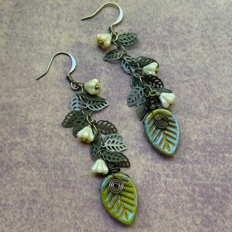 Autumn Leaves Earrings DIY Jewelry Making Mini Kit
