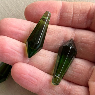 Emerald Prism Pendant Drop Chandelier Crystal 34x12mm Q3 Per Pkg