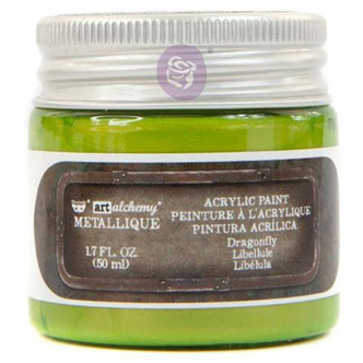 Prima Acrylic Paint Finnabair Art Alchemy Metallique Dragonfly Per 1.7oz Jar