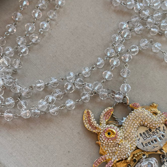 Some Bunny Loves Me Necklace Handmade in the USA Per Pc