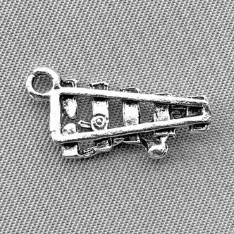 Xylophone Classical Music Instrument Charms 20x10mm Antique Silver Plated Alloy Q6 Per Pkg