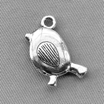 Wren Robin Finch Canary Bird Charms 20mm Antique Silver Plated Alloy Q6 Per Pkg
