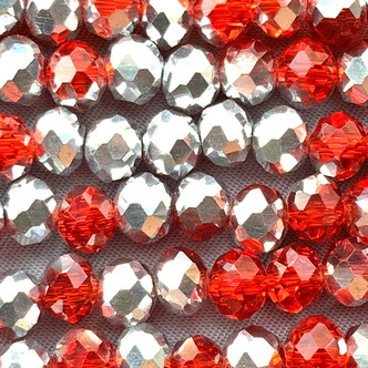 Cayenne CAL 6x4mm Rondelle Chinese Crystal Glass Beads Per Strand