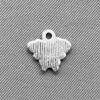 Tiny Moth Butterfly Charms 10mm Antique Silver Plated Alloy Q20 Per Pkg