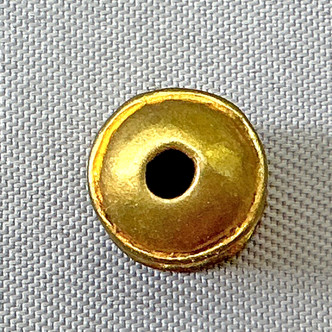 Dotted Bullet Cord Tassel Bead Caps 8mm Solid Brass Copper Q12 Per Pkg