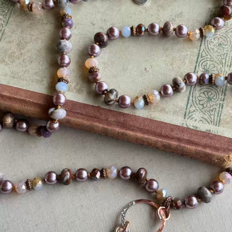 The Crown Purple Sheep Necklace Hand Knotted Artisan Made Per Pc