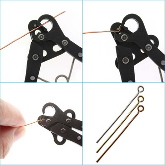 Eyepin Pliers 1 Step Looper Tool 2.25mm Loops Yellow Handle