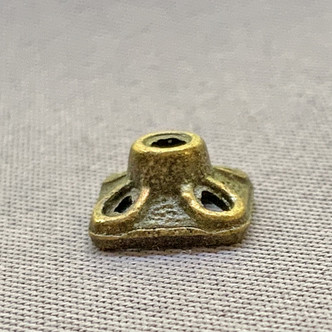 Small Square 7mm Bead Caps Antique Brass Plated Alloy Q50 Per Pkg
