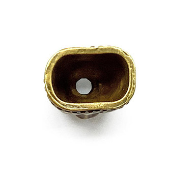 Large Baroque Knife End Tassel Bead Caps 25x18mm Antique Brass Plated Alloy Q4 Per Pkg