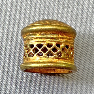 Filigree Bullet Cord Tassel Bead Caps 10x12mm Solid Brass Copper Q6 Per Pkg