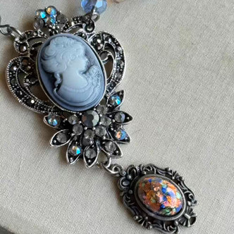 Academia Elegance Cameo Necklace Handmade in the USA Per Pc