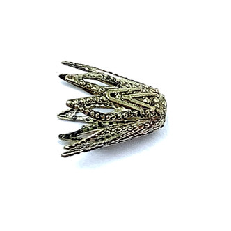 Filigree Cone Bead Caps 10x8mm Antique Brass Plated Copper Q20 Per Pkg