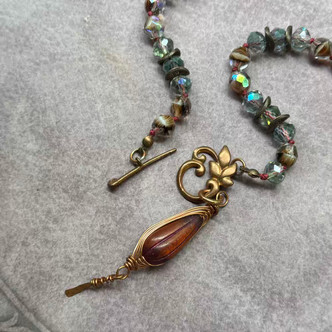 Drops of Jupiter Necklace Hand Knotted Artisan Made Per Pc