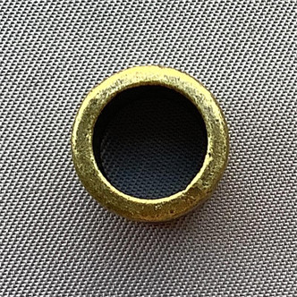 Large Hole Star Drum Beads Antique Brass Plated 12x11mm Q6 per Pkg