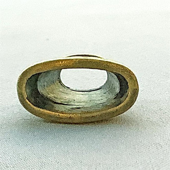 Bali Style Flat Cone Bead Caps 15x8mm Antique Brass Plated Alloy Q30 Per Pkg
