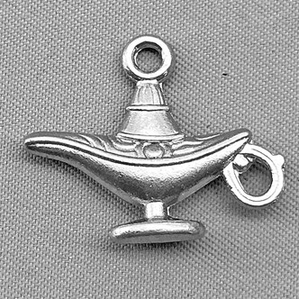 Genie Lamp Fairy Tale Charms 18x22mm Antique Silver Plated Alloy Q6 Per Pkg