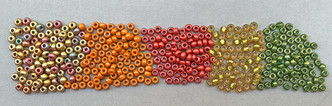 Autumn Harvest Custom Dry Gulch Mix Size 8/0 Round Japanese Miyuki Czech Glass Seed Beads Per Tube
