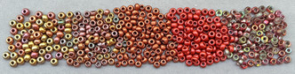 Dried Cranberries Custom Dry Gulch Mix Size 8/0 Round Japanese Miyuki Czech Glass Seed Beads Per Tube