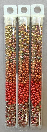 Dried Cranberries Custom Dry Gulch Mix Size 8/0 Round Japanese Miyuki Czech Glass Seed Beads Per Tube