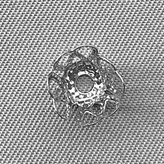 Filigree Cone Bead Caps 8x6mm Antique Silver Plated Iron Q50 Per Pkg