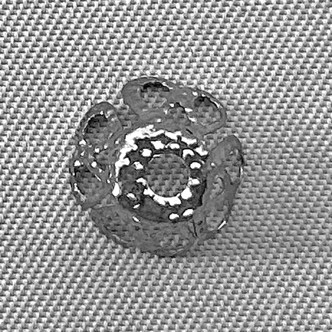 Filigree Cone Bead Caps 8x6mm Gunmetal Plated Iron Q50 Per Pkg