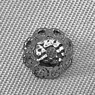 Filigree Cone Bead Caps 6x4.5mm Gunmetal Plated Iron Q100 Per Pkg