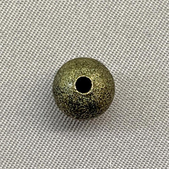 Stardust Round Ball 8mm Antique Brass Plated Alloy Q40 Beads Per Pkg