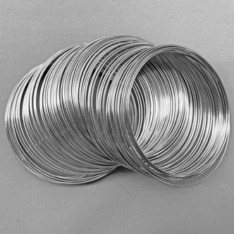 Stainless Steel Memory Beading Wire 55mm Q100 Loops Per Pkg