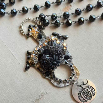Gatsby Spider Haunted House Necklace Artisan Made Per Pc