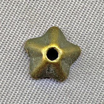 Small Flower Bead Caps 8x4mm Antique Brass Plated Alloy Q60 Per Pkg