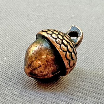 Acorn Charms 15x10mm Antique Copper Plated Alloy Q10 Per Pkg