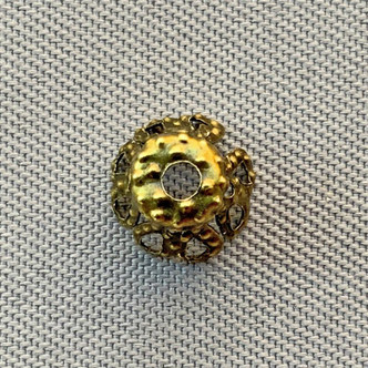 Filigree Cone Bead Caps 6x4.5mm Antique Brass Plated Iron Q150 Per Pkg