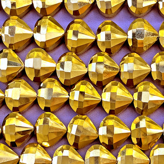 Aurum 11x12mm Teardrop Tree Chinese Crystal Glass Beads Per Strand