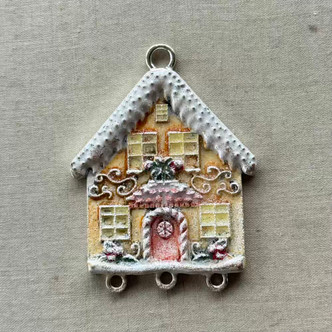 Sugar Gingerbread House Pendant Merry Christmas Artisan 64x48mm Per Pc Sugar Gingerbread House Pendant Merry Christmas Artisan 64x48mm Per Pc