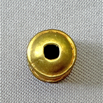 Textured Bullet Cord Tassel Bead Caps 8mm Solid Brass Copper Q12 Per Pkg