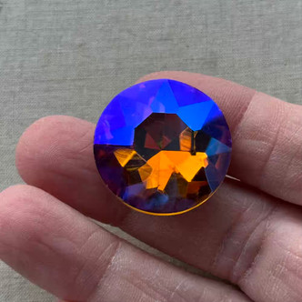 27mm Rivoli Crystal Cabs Rose Pink Starlight Q1 Per Pkg